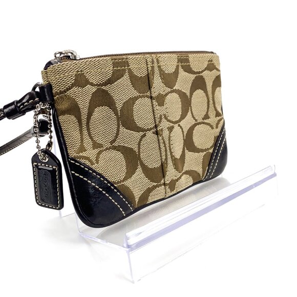 COACH Signature Pouch Wristlet Demi - Picture 7 of 10